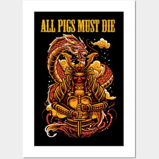 ALL PIGS MUST DIE MERCH VTG Posters and Art